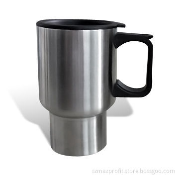 Double-walled Stainless Steel Travel Mug with 400mL Capacity